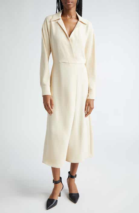 Vince Long Sleeve Shirtdress