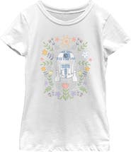 Star Wars Girls' R2-D2 Spring Flowers T-Shirt