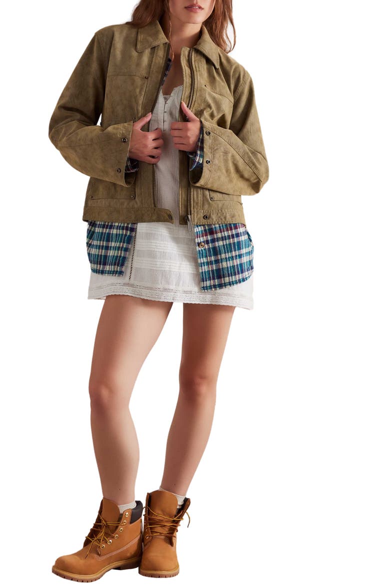 Blair Faux Suede Jacket, Alternate, color, CORIANDER