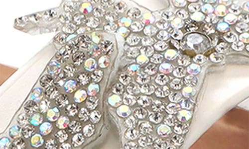 Yoki Kids' Embellished Butterfly Sandal In White