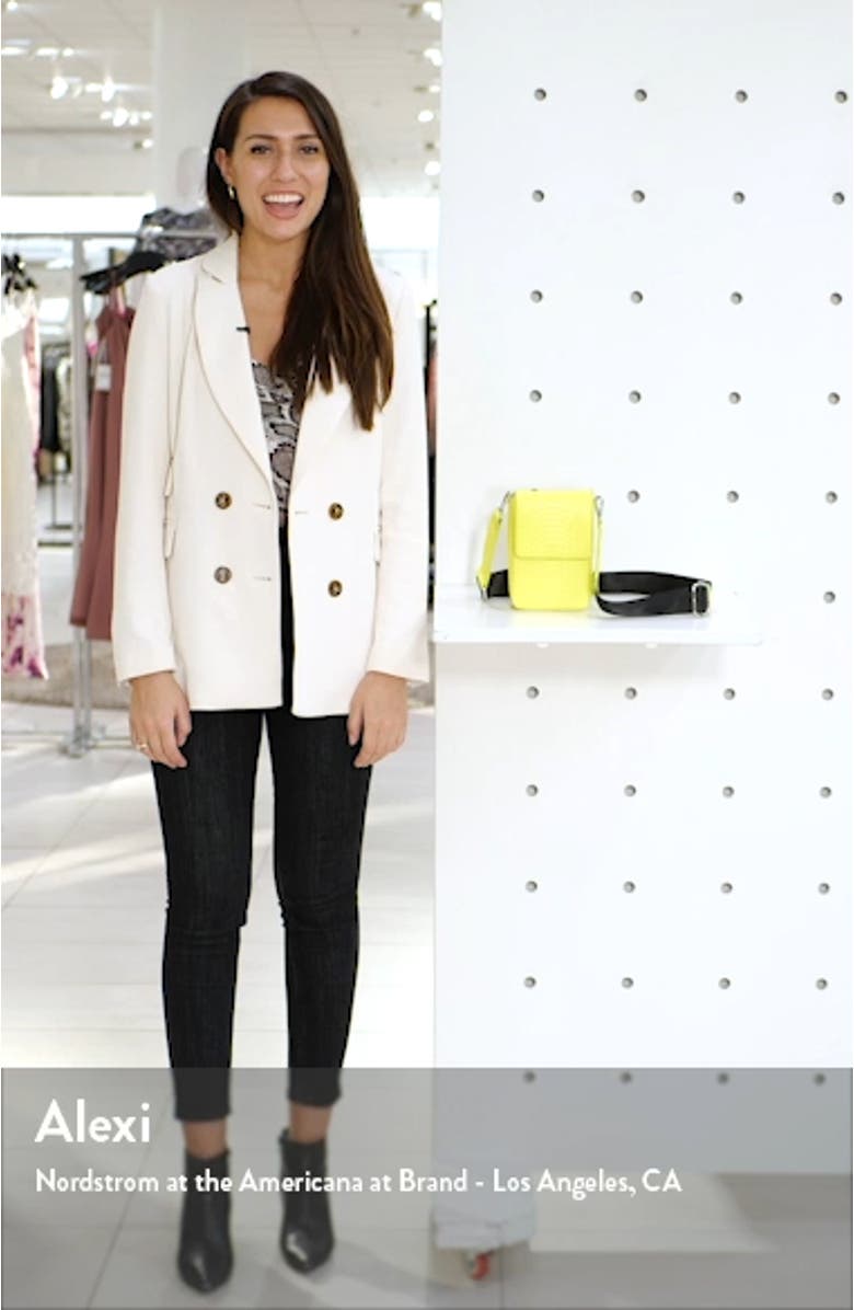 Faux Leather Nylon Strap Crossbody Bag, sales video thumbnail