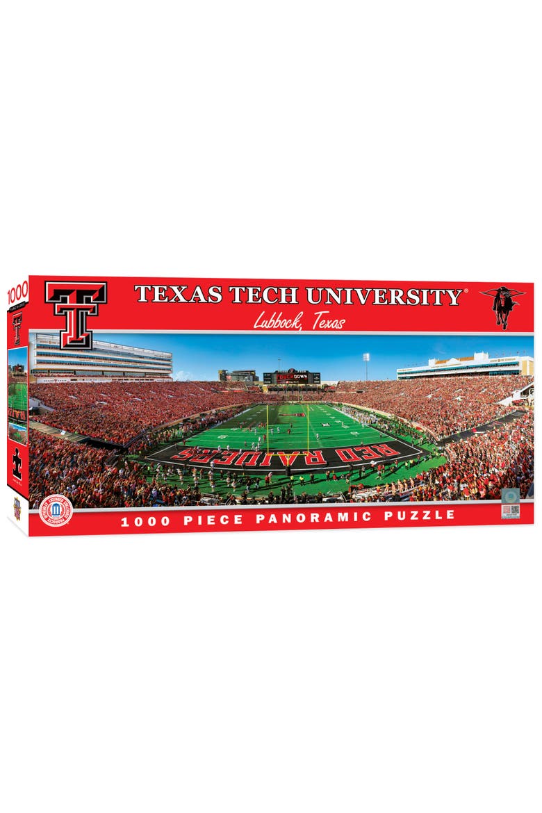 Texas Tech 1000pc Panoramic Puzzle, Main, color, Multicolor