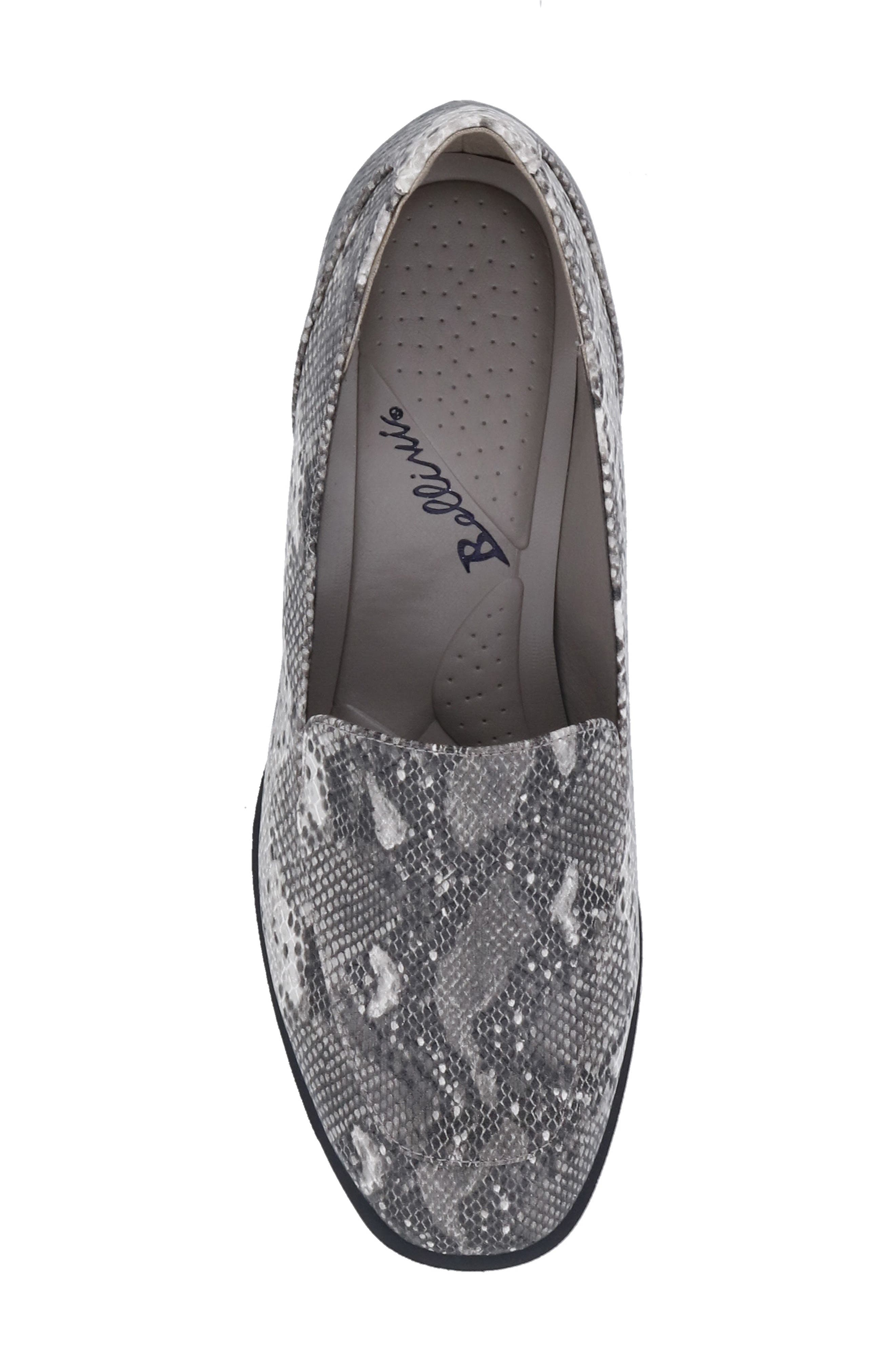 BELLINI Haze Snakeskin Embossed Loafer, Alternate, color, Black