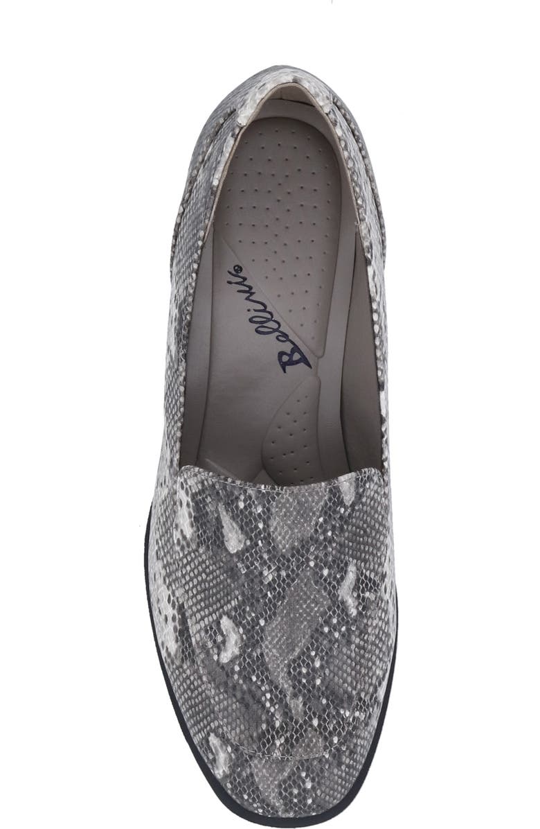 BELLINI Haze Snakeskin Embossed Loafer, Alternate, color, Black