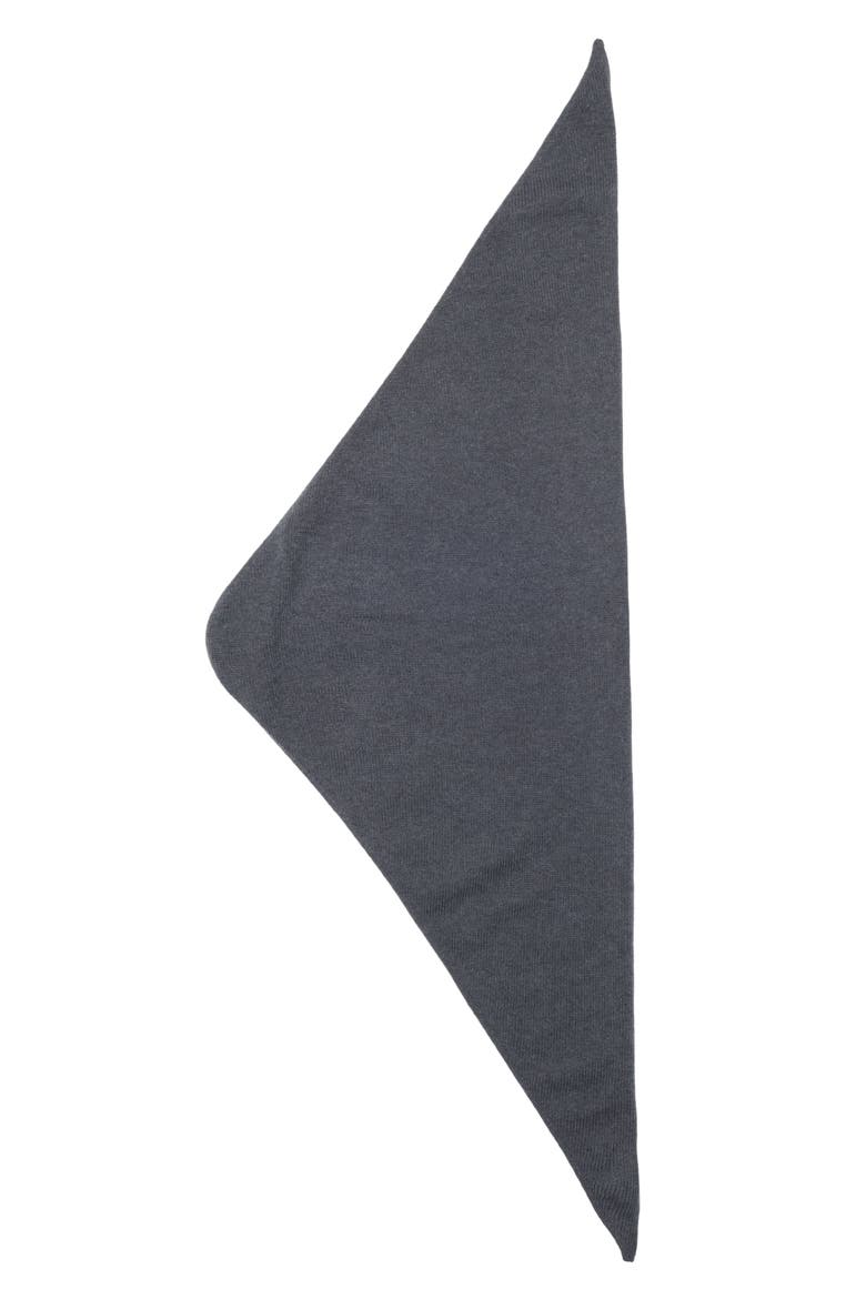 Reel Cashmere Triangle Scarf, Alternate, color, CRANE GREY SA7216