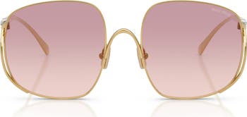 MU A57S 57mm Gradient Square Sunglasses