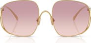 Miu Miu MU A57S 57mm Gradient Square Sunglasses