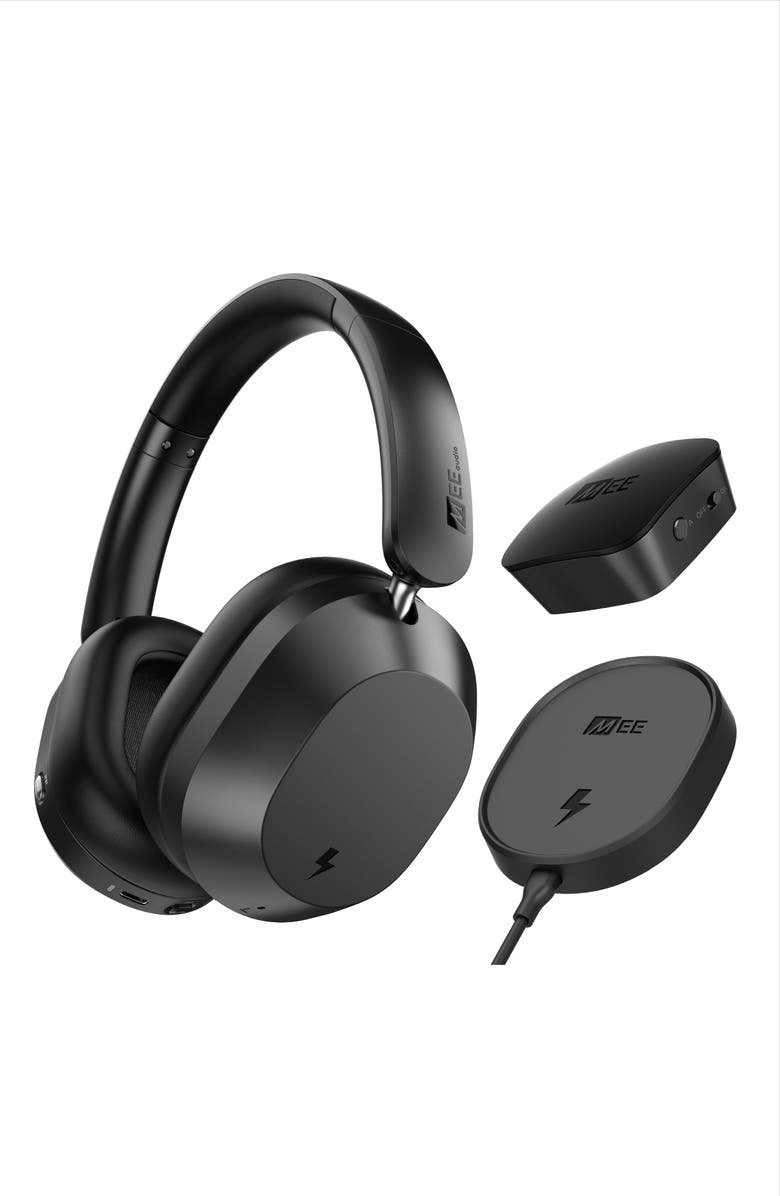 MEE audio T1CMA3D Matrix Cinema 3D TV Headphones + Connect Transmitter Bundle, Alternate, color, Black