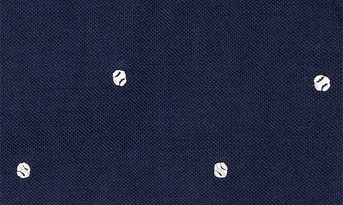 Miles The Label Girls' Embroidered Tennis Balls Pique Dress - Little Kid