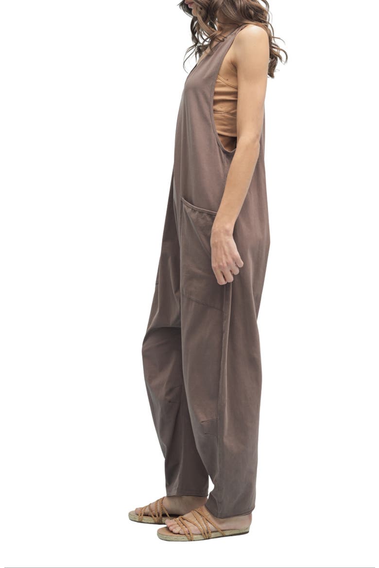 Drop Sleeveless Romper, Alternate, color, CHARCOAL