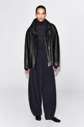 COS Fluid Topstitched Barrel-leg Pants