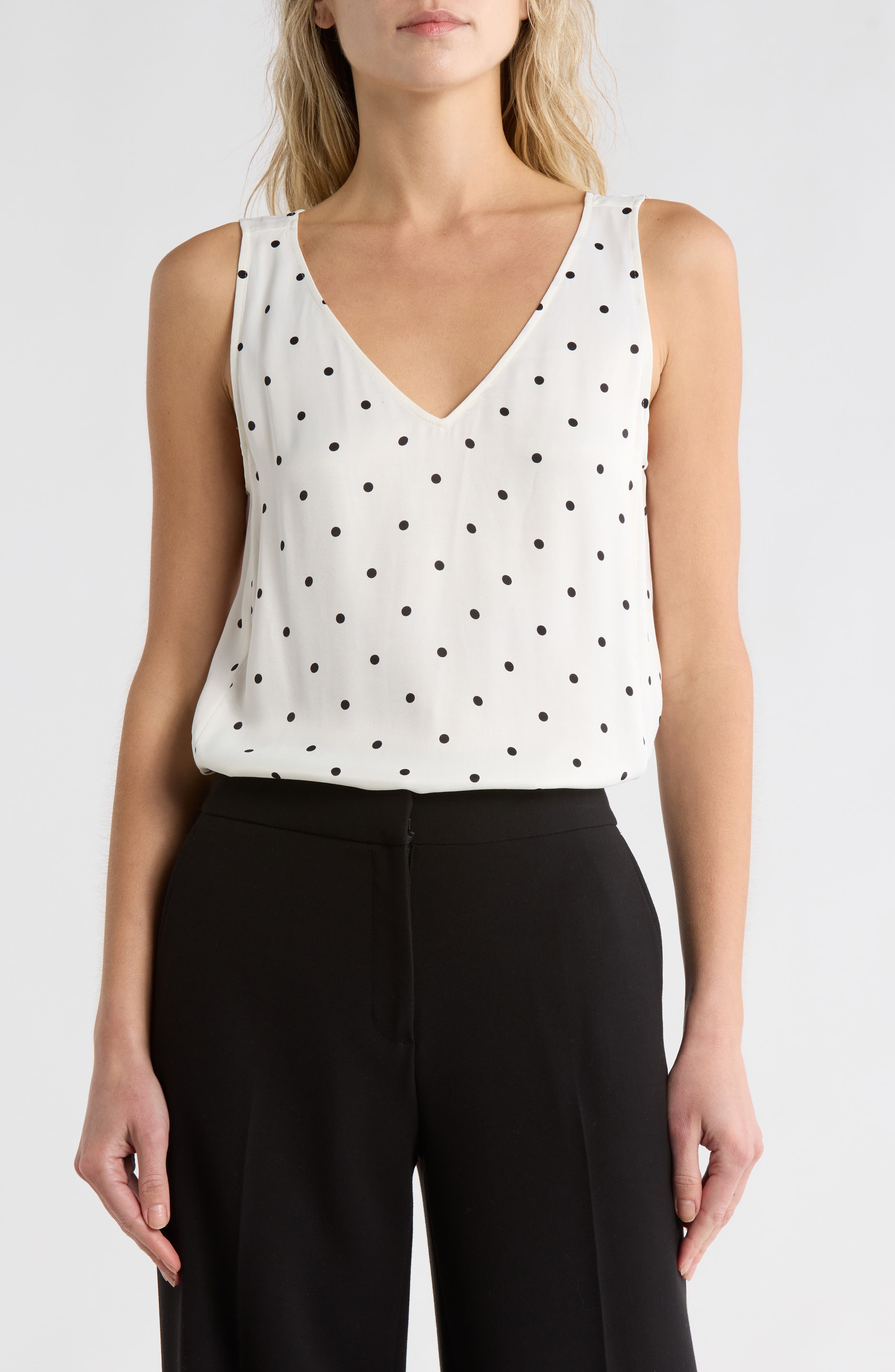 IVORY- BLACK DOT