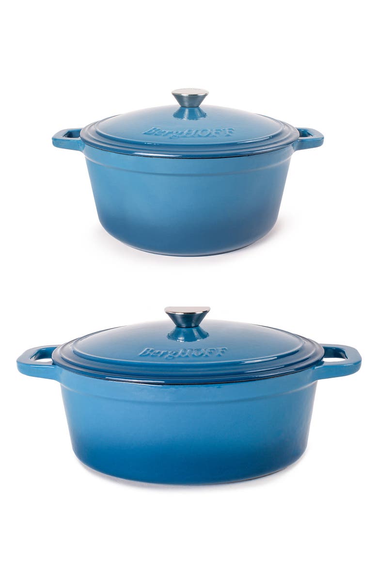 BergHOFF Neo 4-Piece Cast Iron Set, Main, color, Blue
