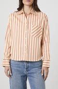 French Connection Boxy Stripe Button-Up Shirt