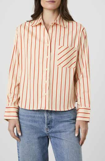 French Connection Boxy Stripe Button-Up Shirt
