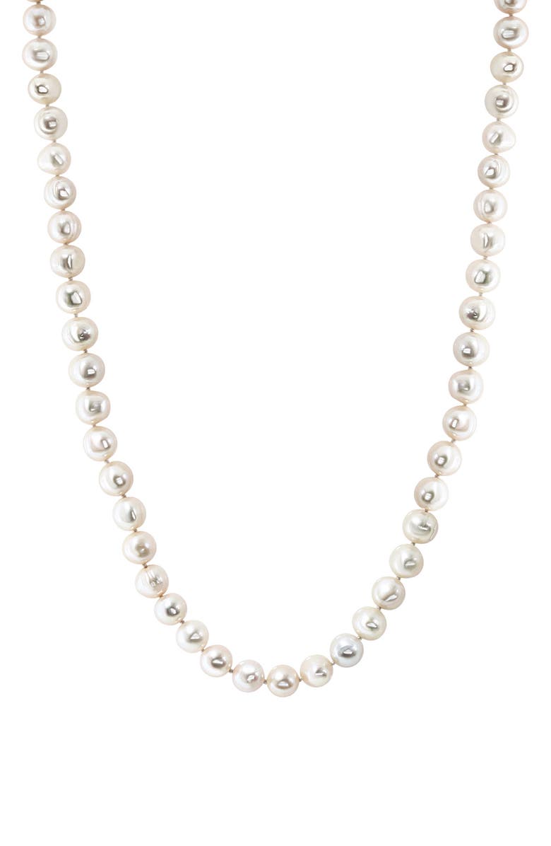 EFFY Sterling Silver Pearl Stud Earrings, Bracelet & Necklace Set, Alternate, color, White