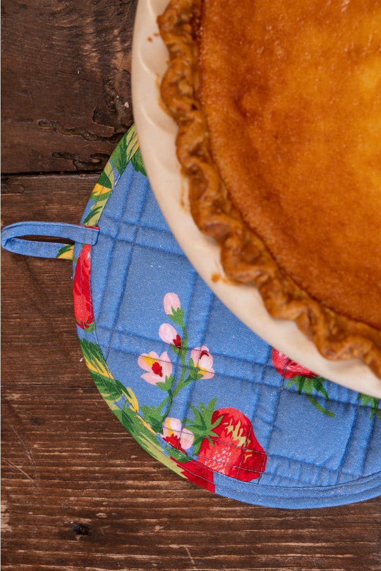 Berry Fine Pie Time Potholder & Trivet, Set of 2, Alternate, color, Blue