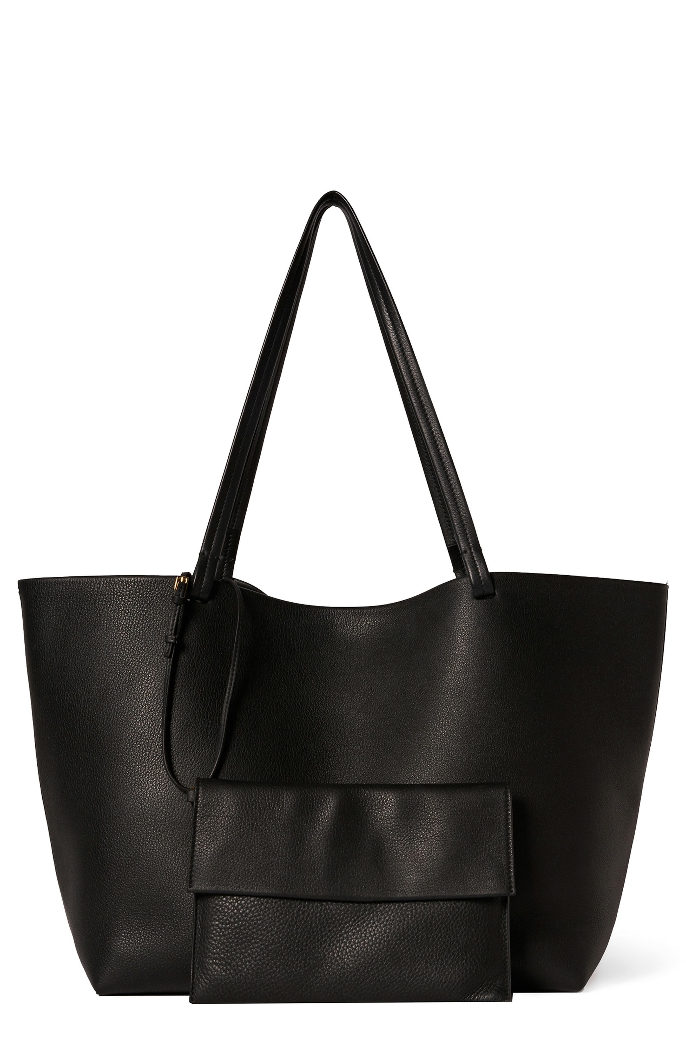 The Row Park Leather Tote, Alternate, color, 