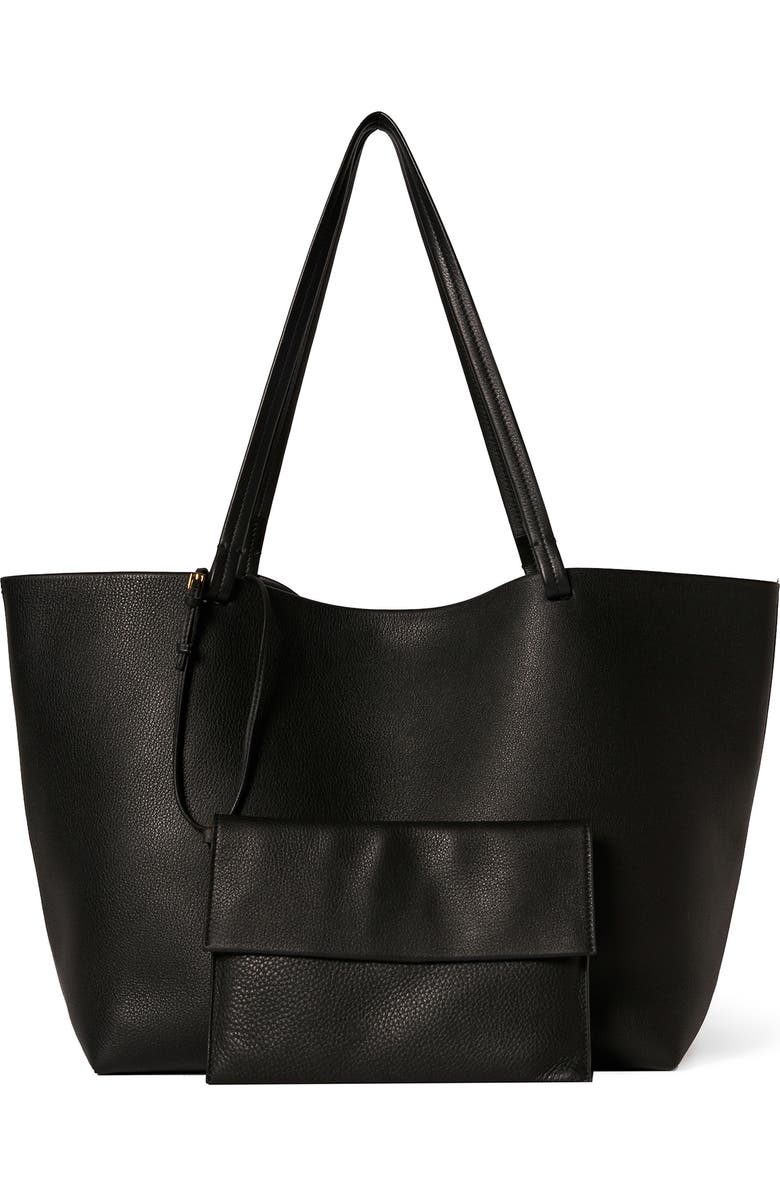 The Row Park Leather Tote, Alternate, color,