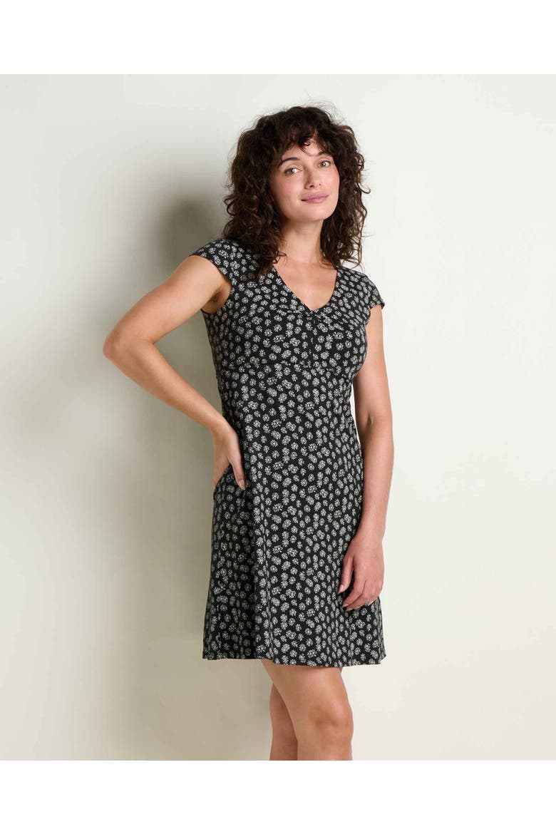 Rosemarie Dress, Main, color, Black and Salt Print