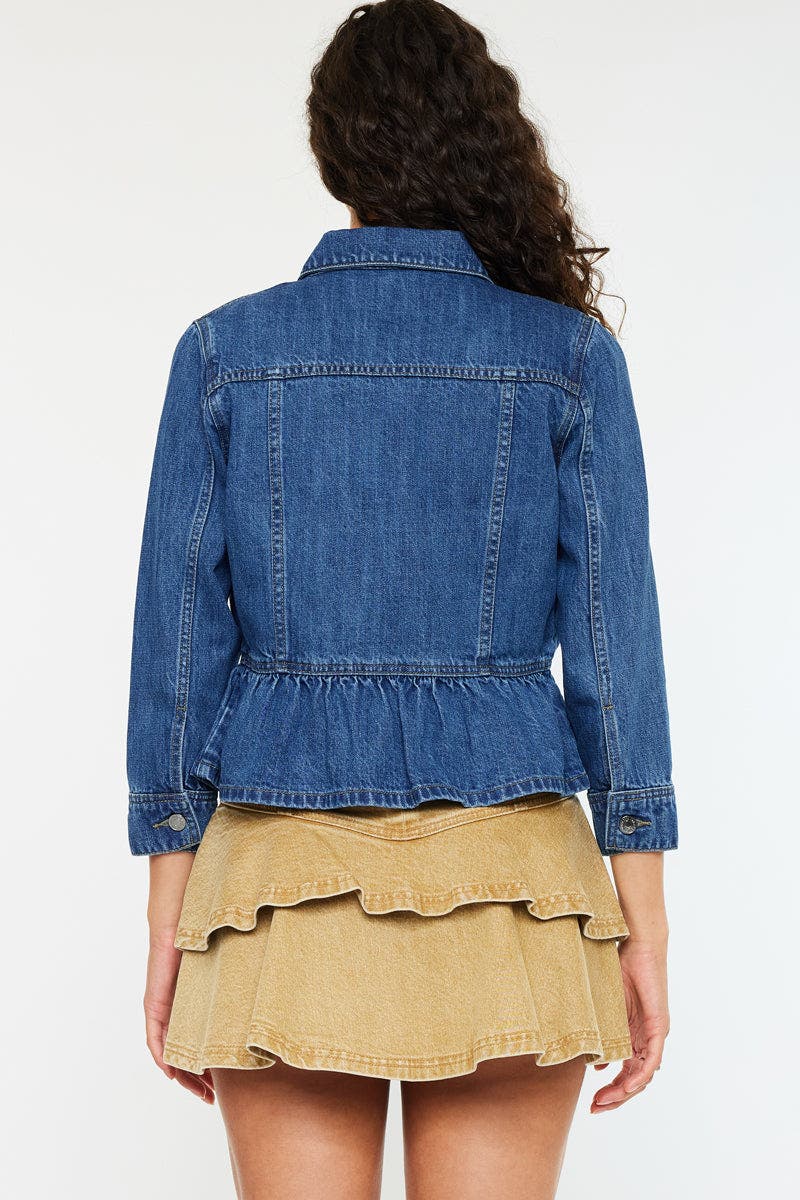 Marilou Peplum Denim Jacket - image 4