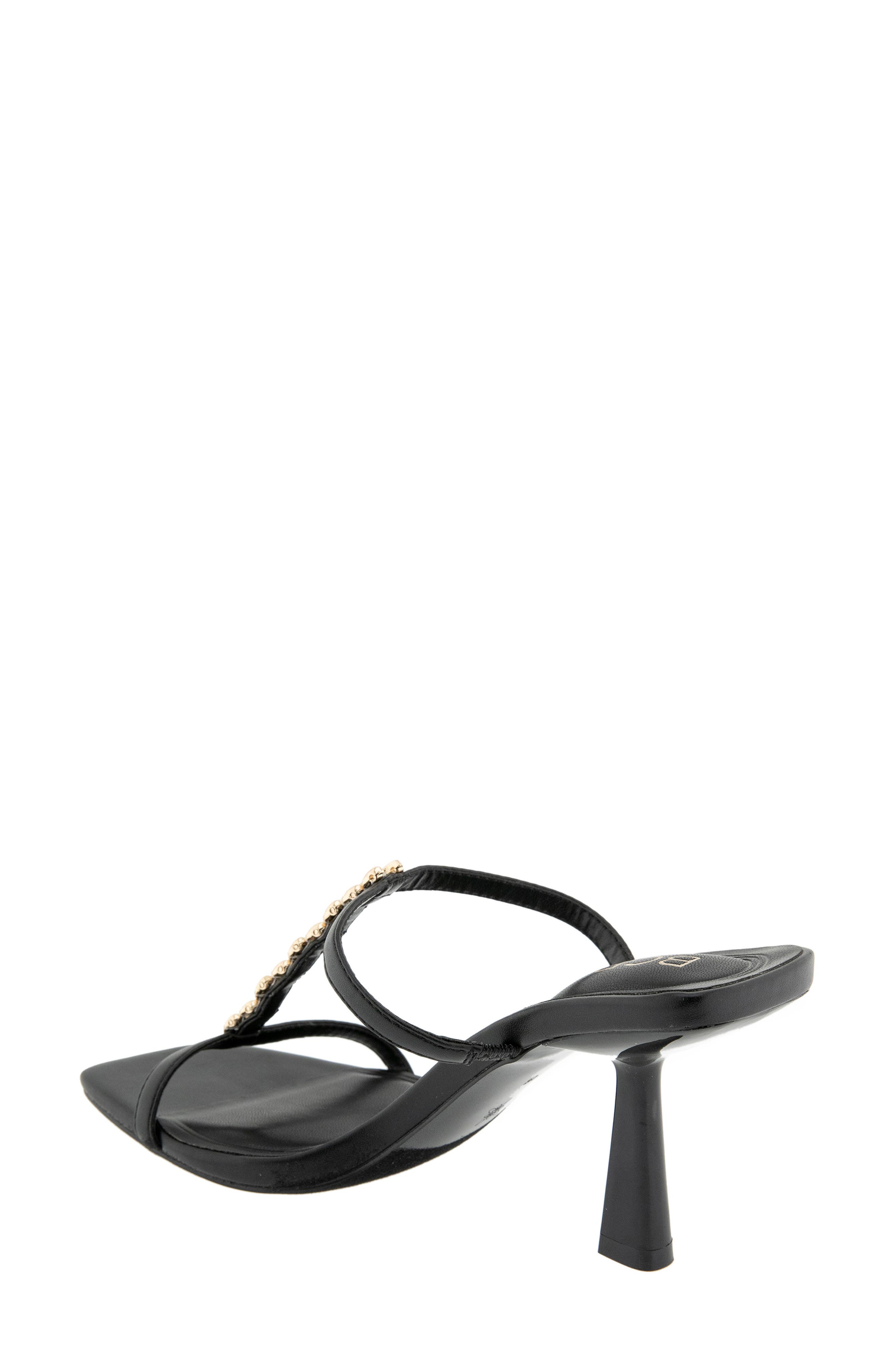 BCBGeneration Ratina Chain Trim Sandal, Alternate, color, Black