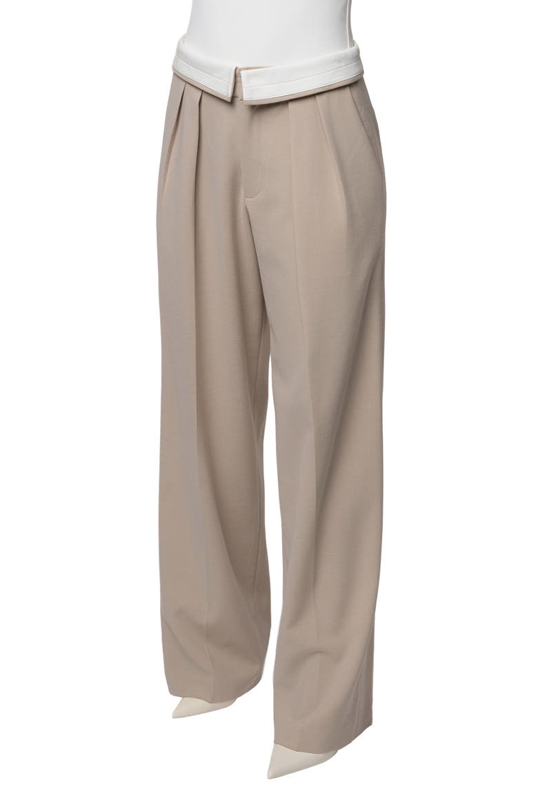 Beige Command Pleat Trouser, Alternate, color, Beige