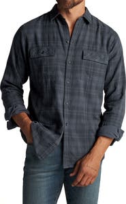 Rowan Redding Plaid Flannel Button-Up Shirt