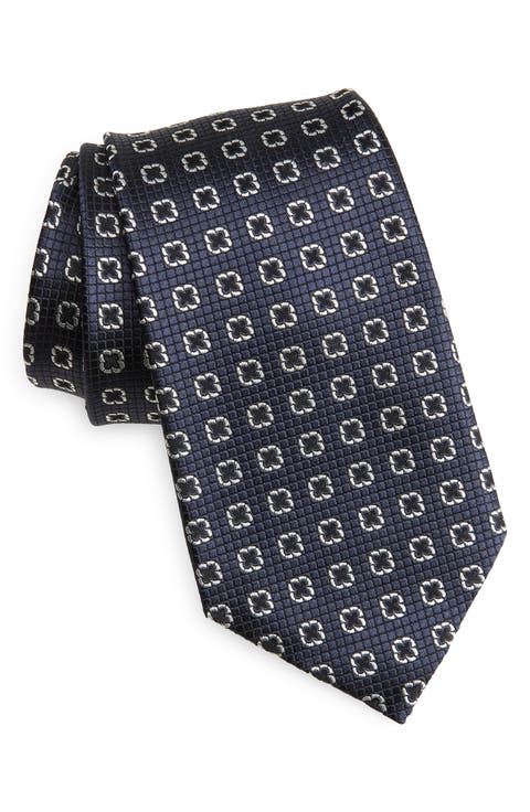 Geometric Silk Tie