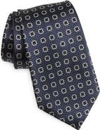 ZEGNA TIES Geometric Silk Tie