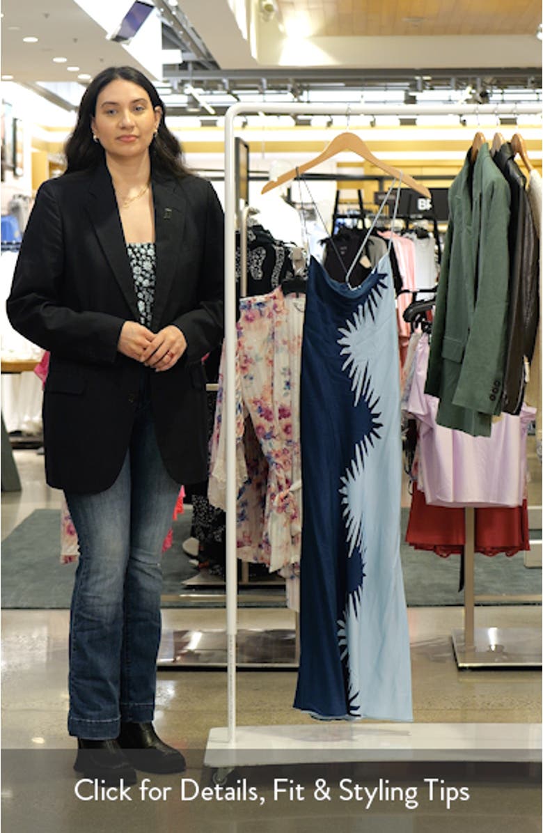 Flossie Abstract Print Maxi Dress, sales video thumbnail