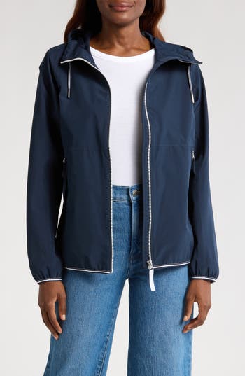 Helly Hansen Koster Waterproof Hooded Rain Jacket In Blue