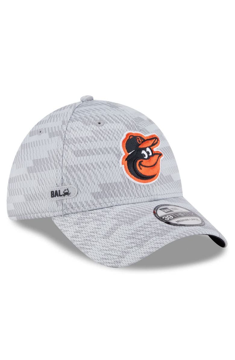 New Era Men's New Era Gray Baltimore Orioles 2025 MLB Clubhouse 39THIRTY Flex Hat, Alternate, color, 