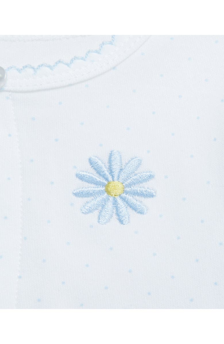 Little Me Daisy Dot Dress, Bloomers & Cardigan Set, Alternate, color, 