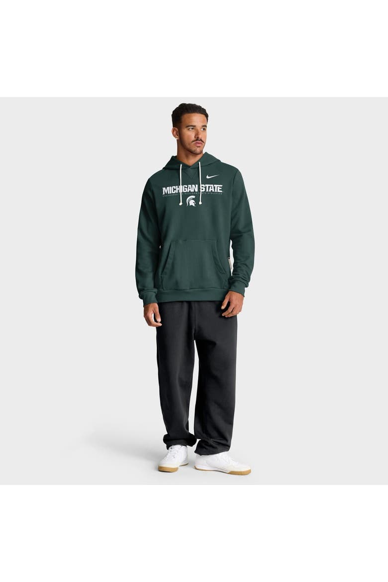 Men's Nike Green Michigan State Spartans 2025 Sideline Standard Issue Dri-FIT Hoodie, Alternate, color, Green