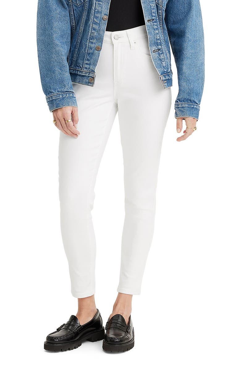 Levi's<sup>®</sup> 721<sup>™</sup> High Waist Ankle Skinny Jeans, Main, color, Soft Clean White