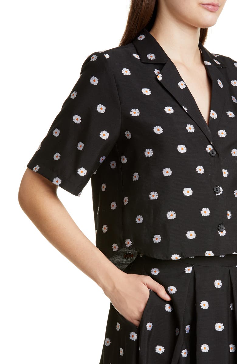 Stine Goya Athena Daisy Crop Shirt, Alternate, color, 