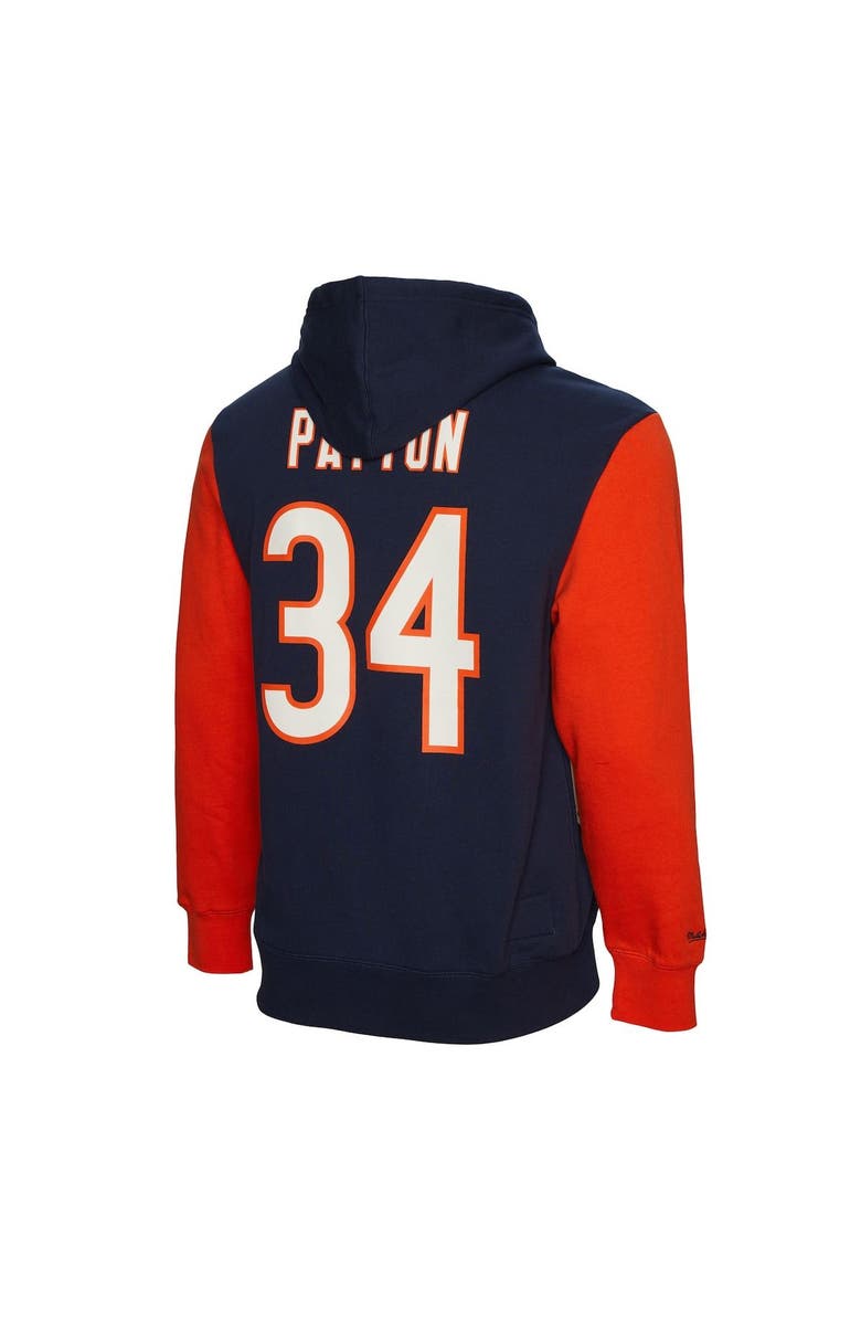 Mitchell & Ness Men's Mitchell & Ness Walter Payton Navy Chicago Bears Retired Player Name & Number Pullover Hoodie, Alternate, color, Navy