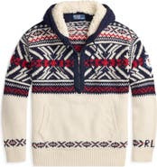 Polo Ralph Lauren Team USA Quarter Zip Hooded Sweater