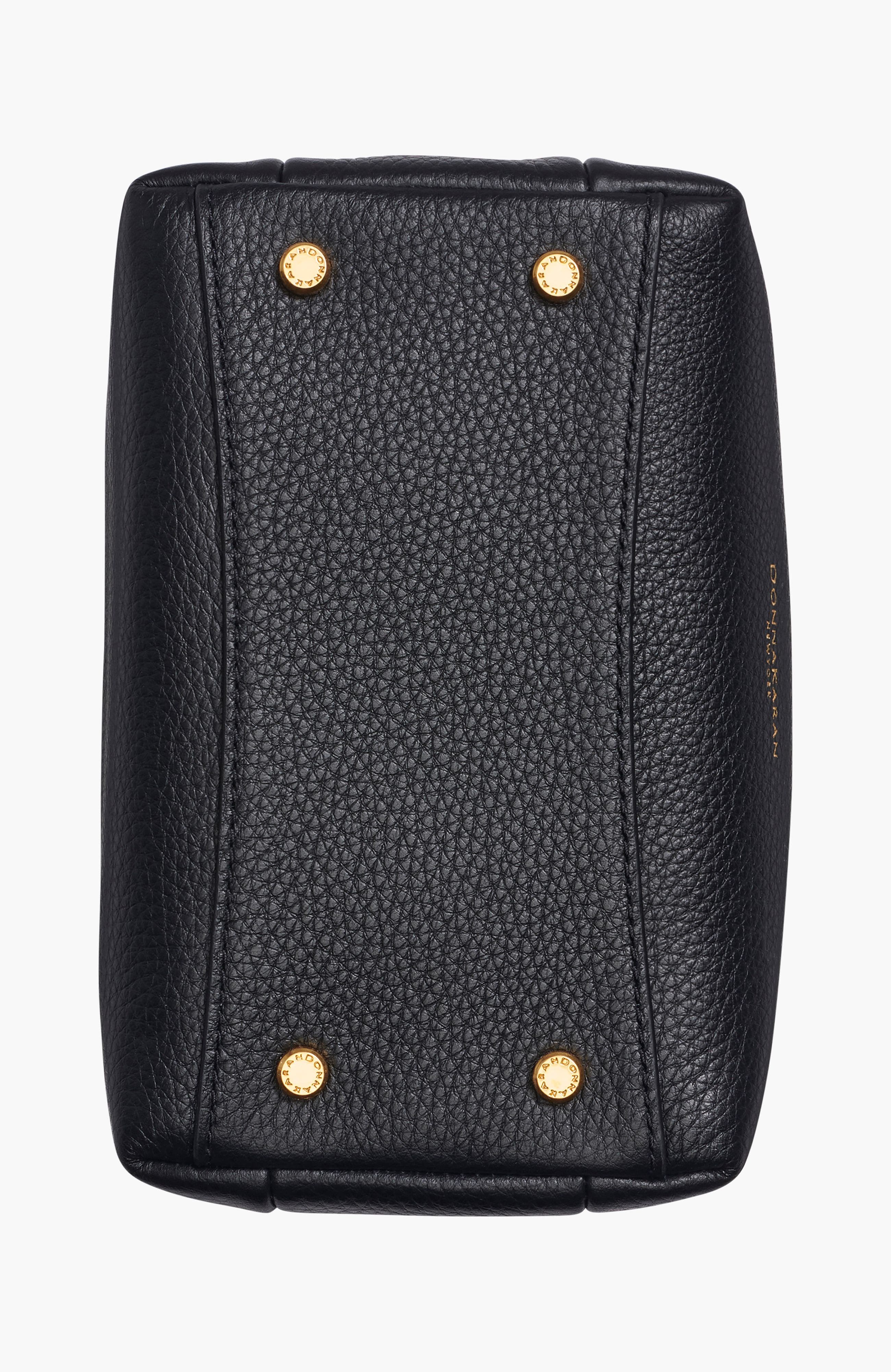 Donna Karan New York Amagansett Mini Satchel, Alternate, color, Blk/Gold