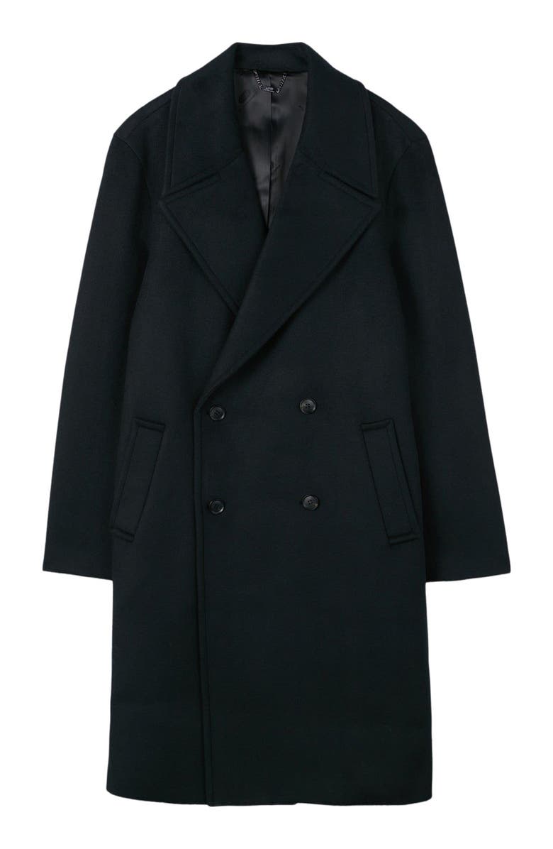 GOBI Mongolian Cashmere Double-Breasted Cashmere Coat for Men, Alternate, color, Black