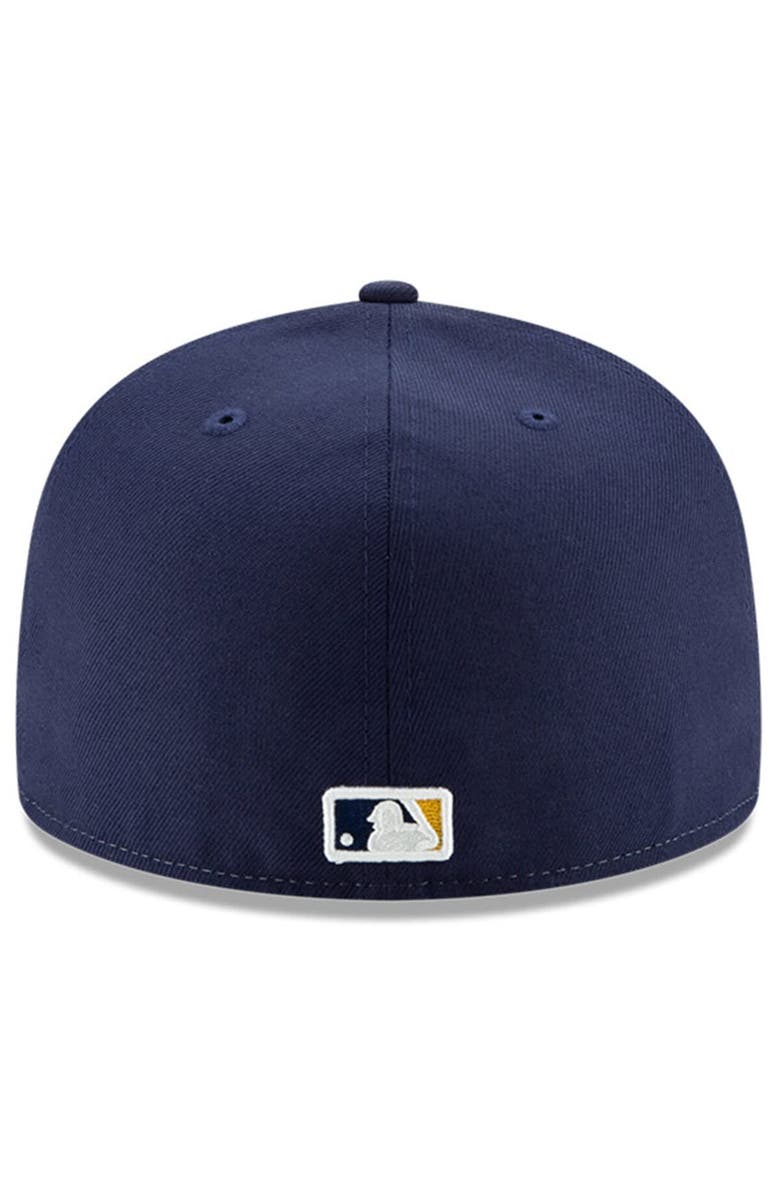 New Era Men's New Era Gold/Navy Milwaukee Brewers 2023 Postseason 59FIFTY Fitted Hat, Alternate, color, 