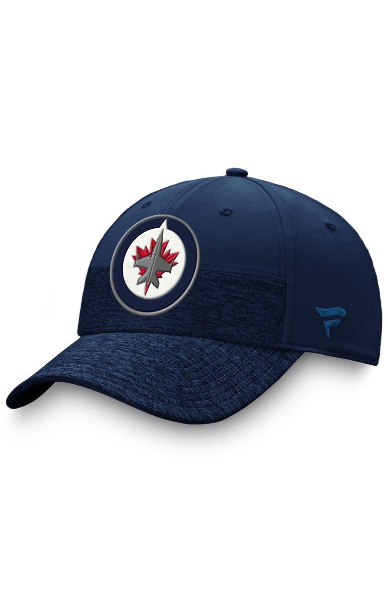 FANATICS Men's Fanatics Branded Navy Winnipeg Jets Authentic Pro Locker Room 2-Tone Flex Hat, Main, color, Navy