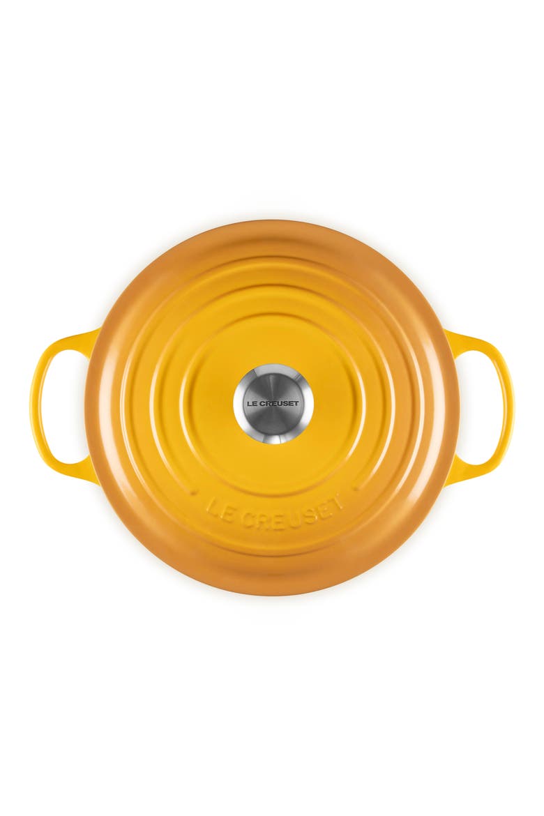 Signature Enameled Cast Iron Round Dutch Oven, Alternate, color, NECTAR