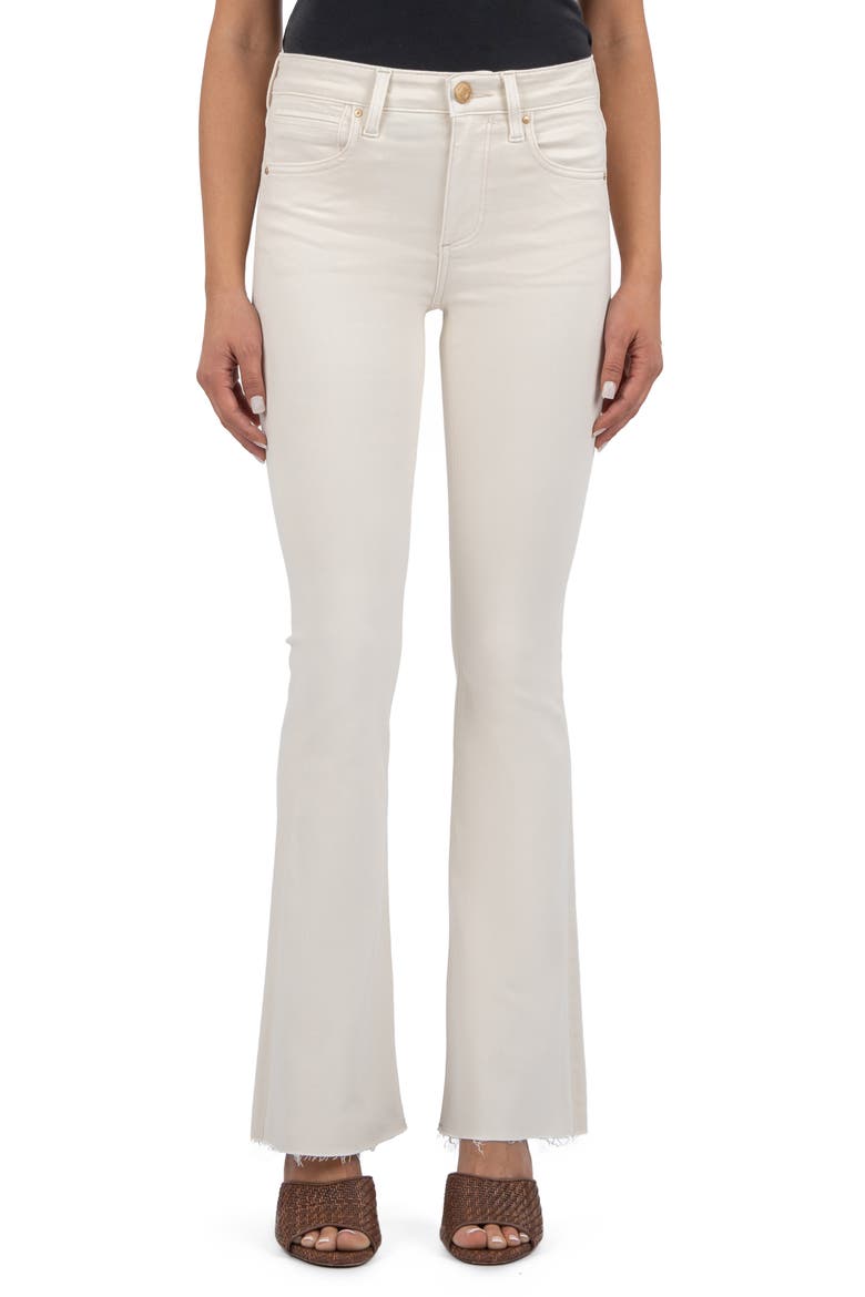Stella High Waist Flare Jeans, Main, color, ECRU