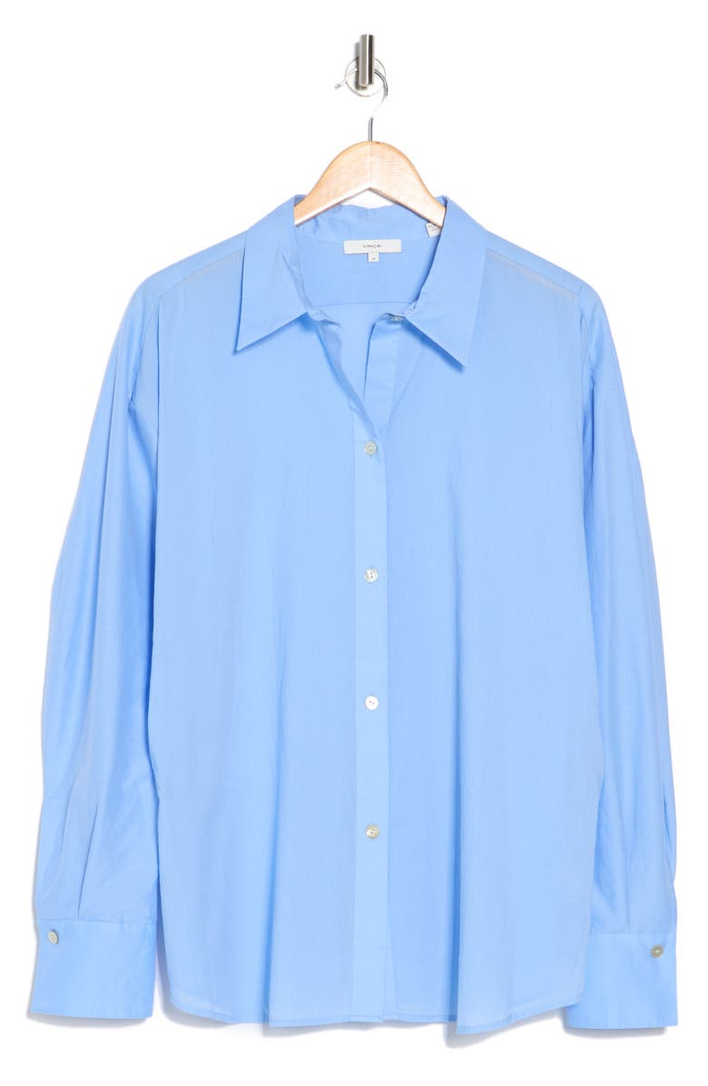 Vince Sculpted Voile Button-Up Shirt, Alternate, color,