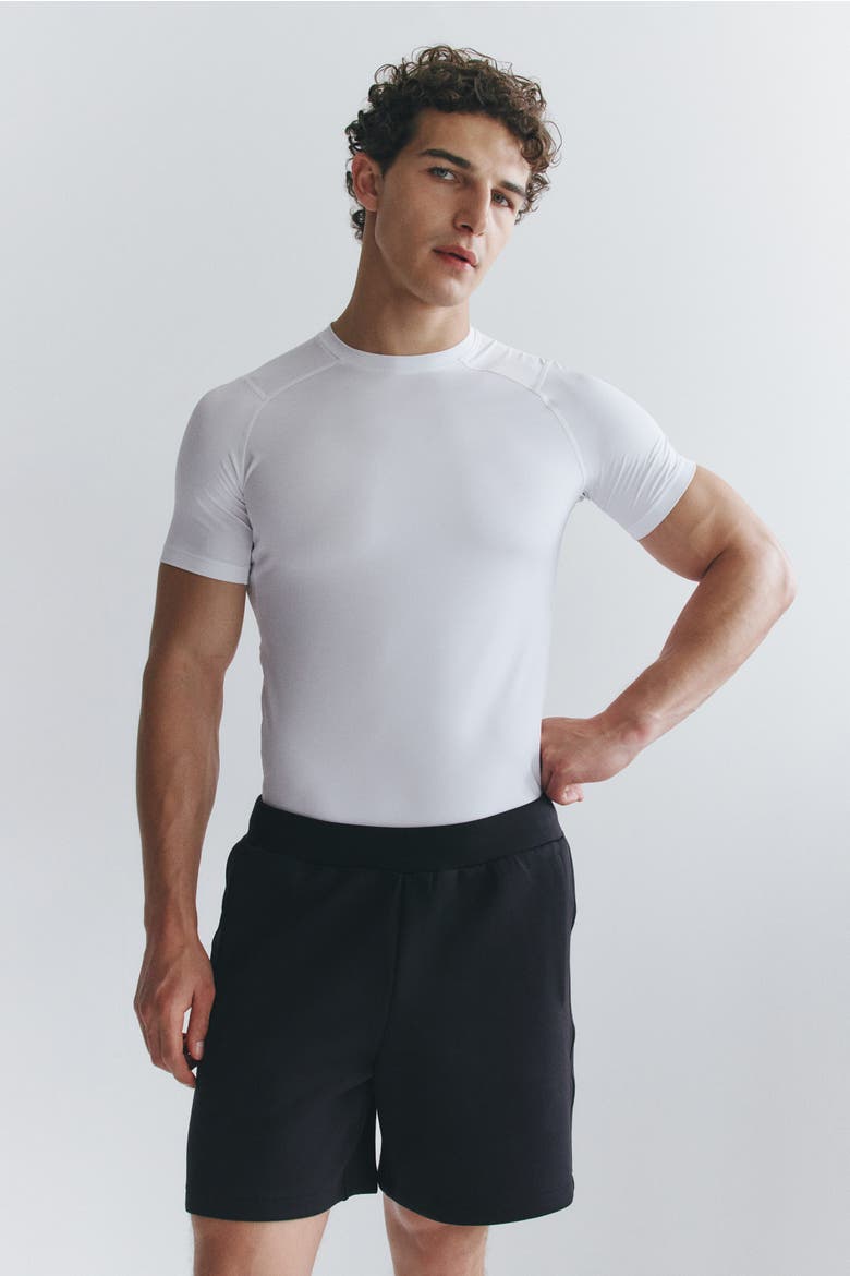Compression-fit Sports T-shirt With Drymove, Alternate, color, White