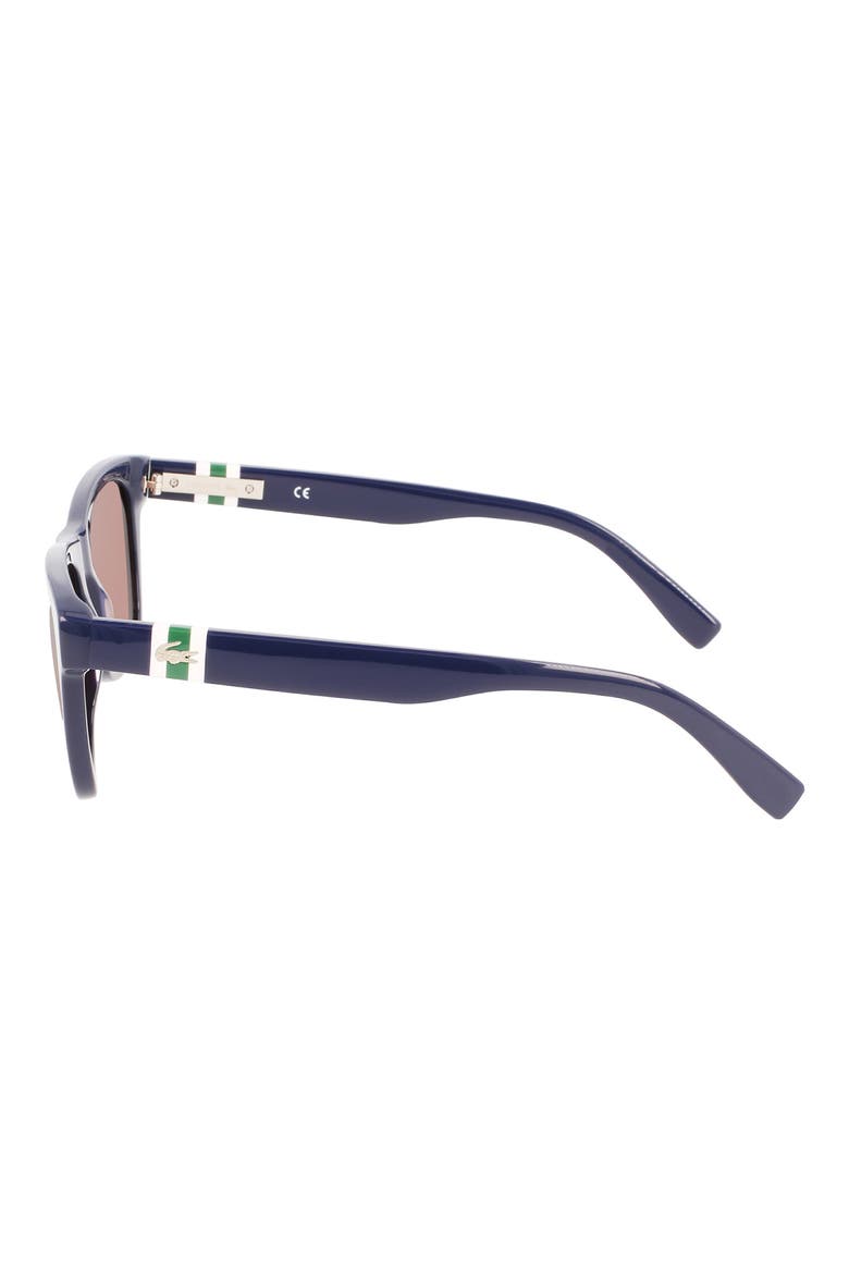 52mm Modified Rectangular Sunglasses, Alternate, color, BLUE