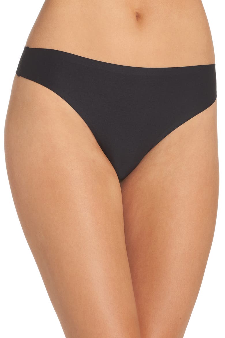 3-Pack Soft Stretch Thongs, Alternate, color, BLACK