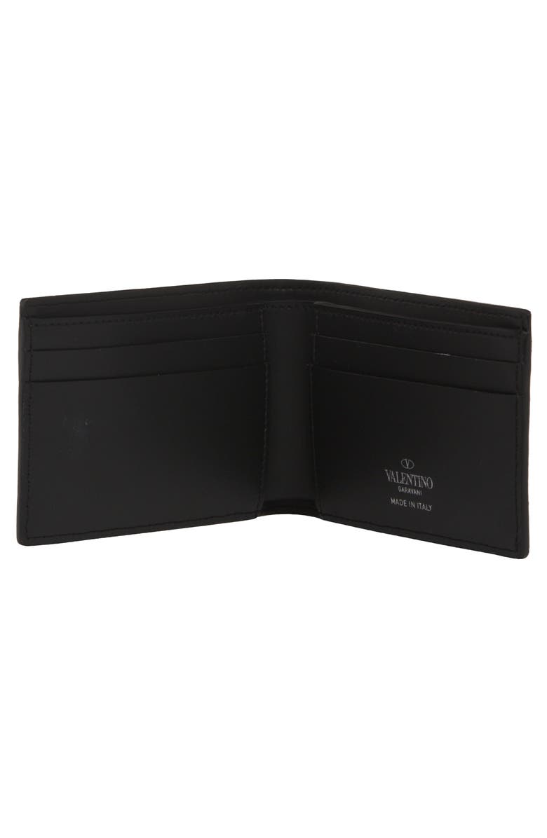 Valentino Garavani VLTN Logo Leather Bifold Wallet, Alternate, color,